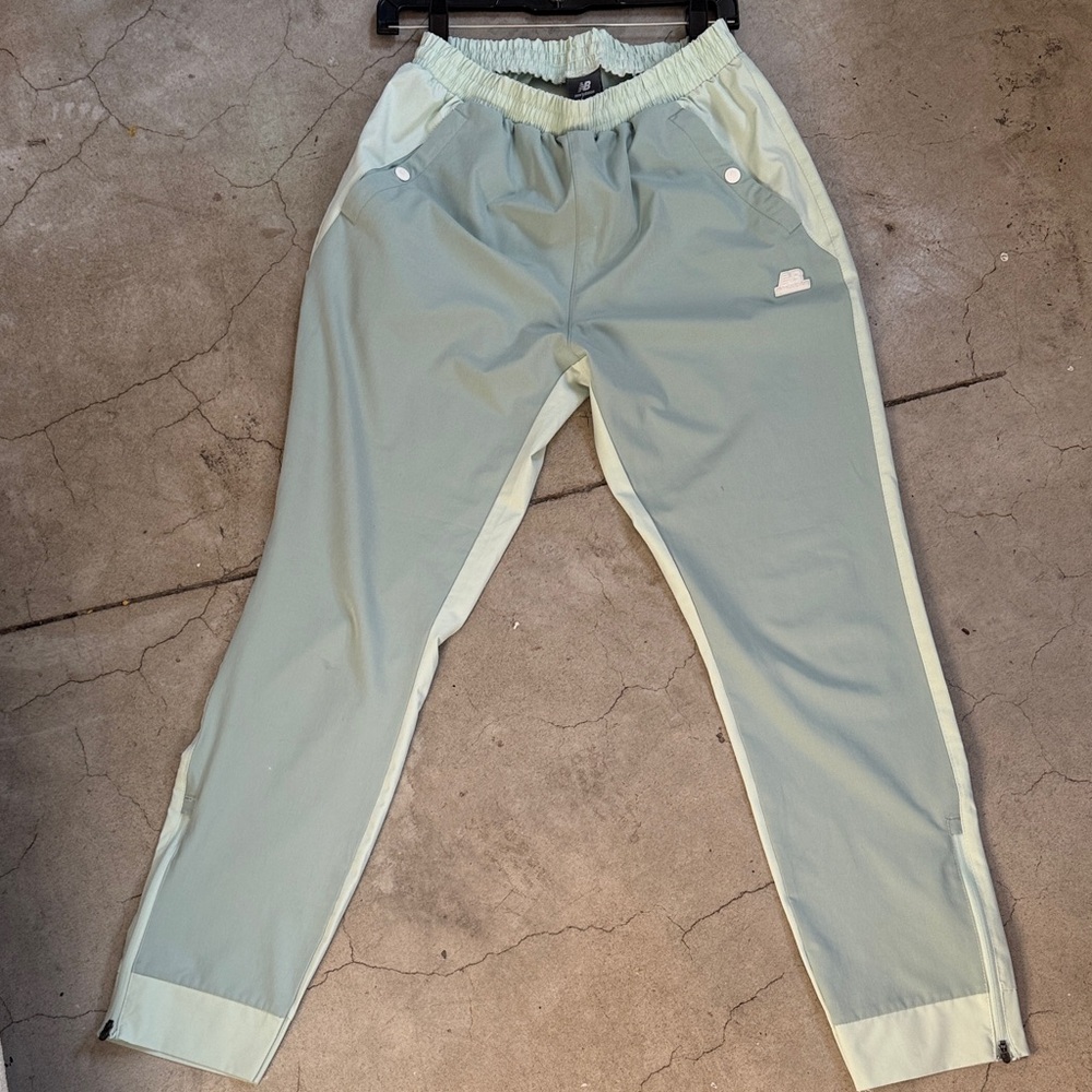 Light Sage Two-Tone Track Pants